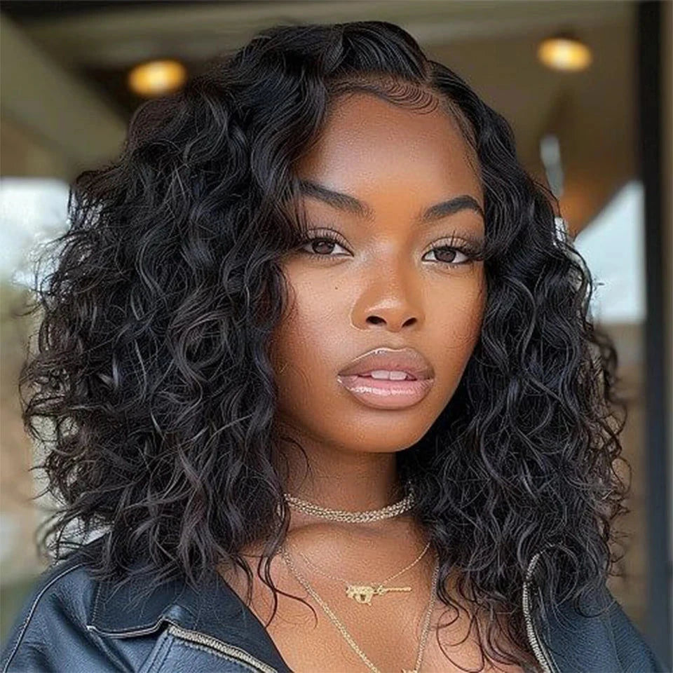 Allura Lace Wig - Short Deep Wave Brazilian Remy Hair