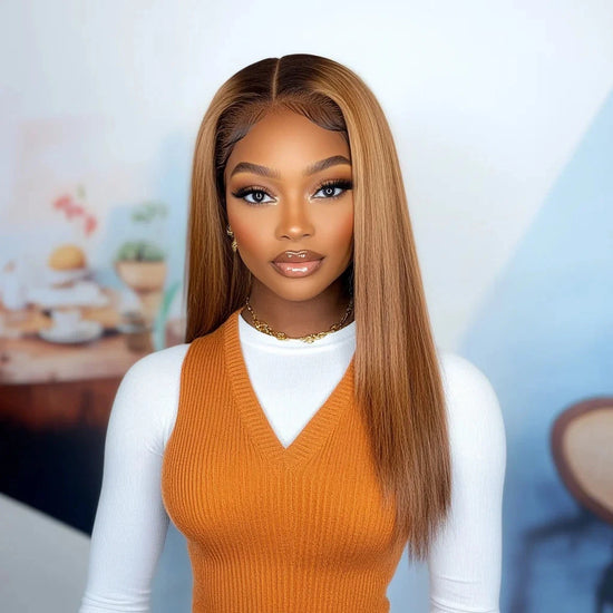 Nina Lace Front Wig – Medium Length Remy Brazilian Hair