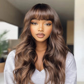 Sheenly Cap - Brazilian Remy Hair Wavy Wig